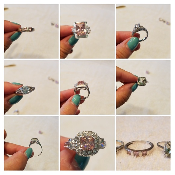Gemstone Rings Lot - Picture 1 of 1